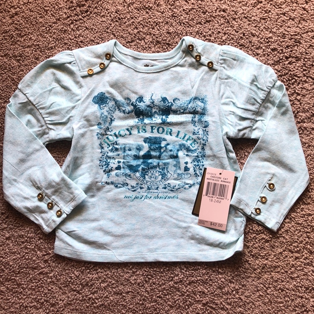 Girls Juicy Couture Long Sleeve Tee
